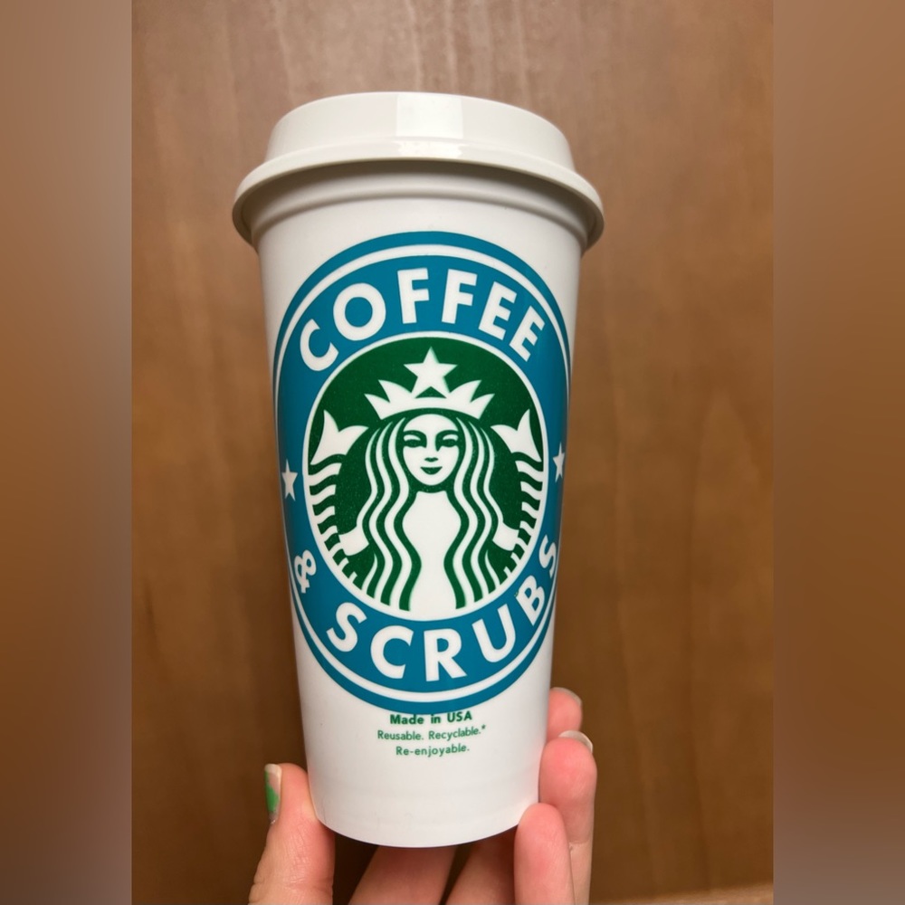 Starbucks medical field - “Scrubs and coffee” reuseable tumbler